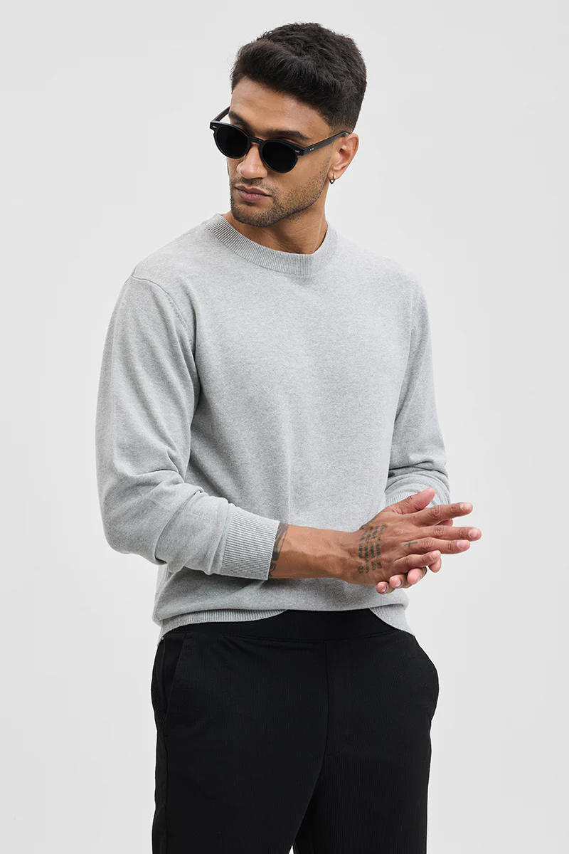Solid Slim Fit Sweater 2 Solid Slim Fit Sweater