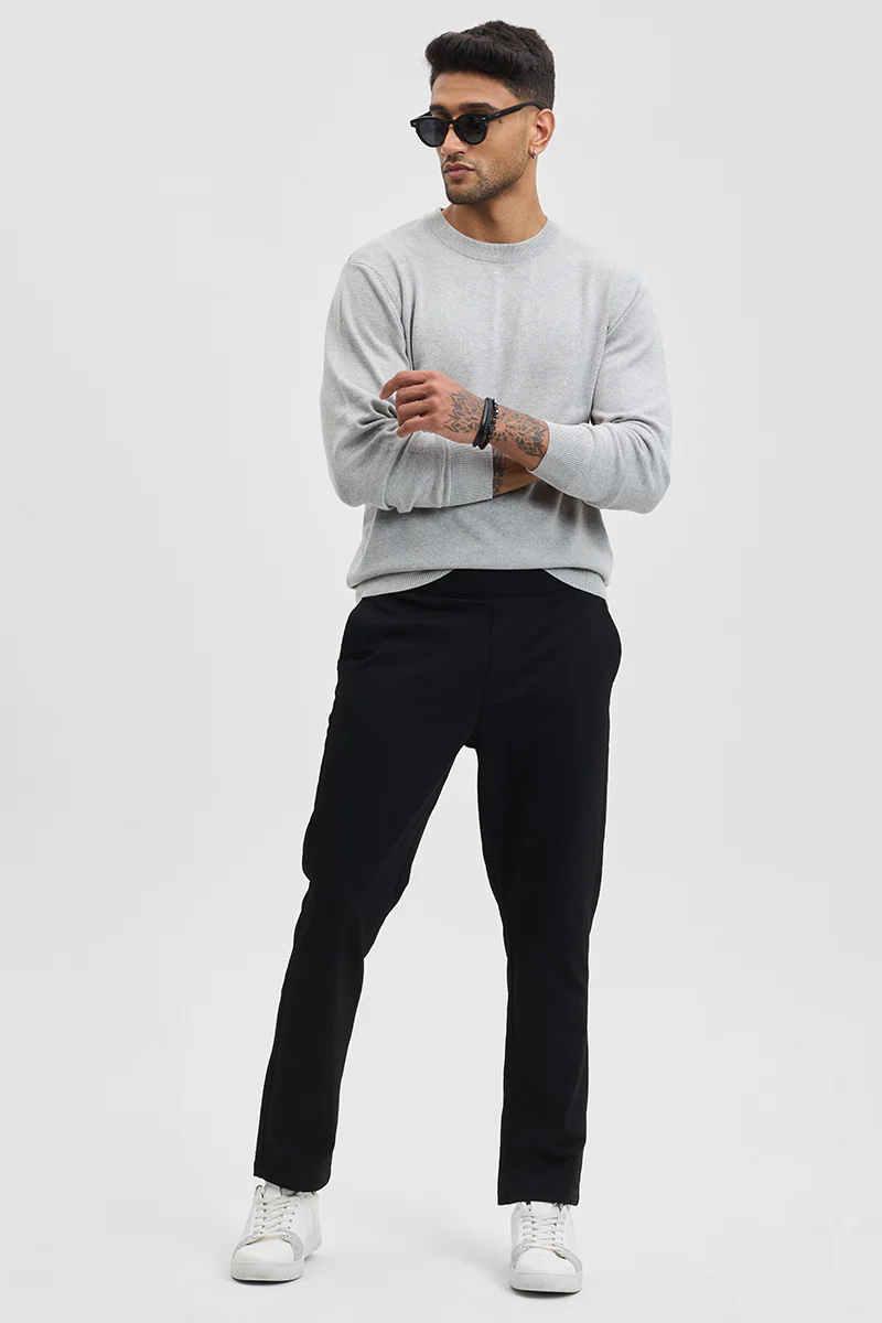 Solid Slim Fit Sweater 3 Solid Slim Fit Sweater