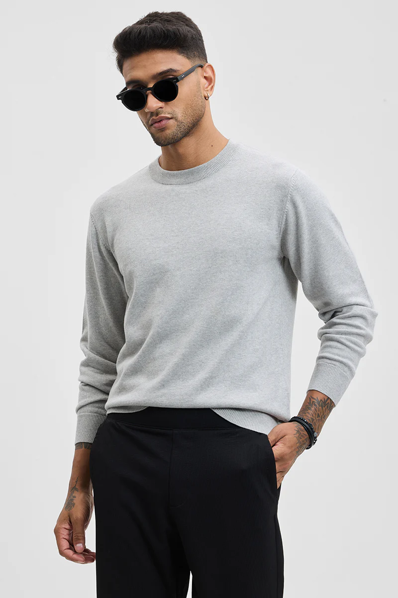 Solid Slim Fit Sweater 5 Solid Slim Fit Sweater