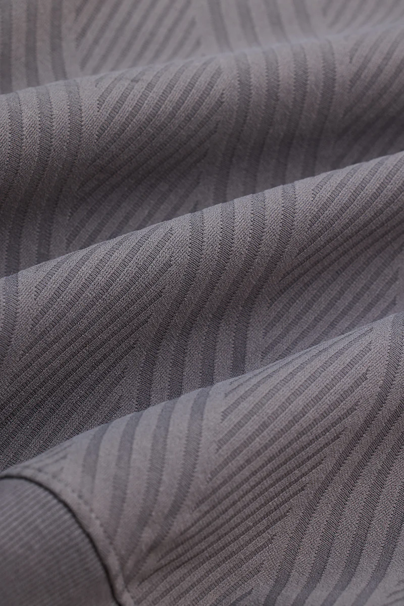 Grey Self-Design Slim Fit Sweater 8 Grey Self-Design Slim Fit Sweater