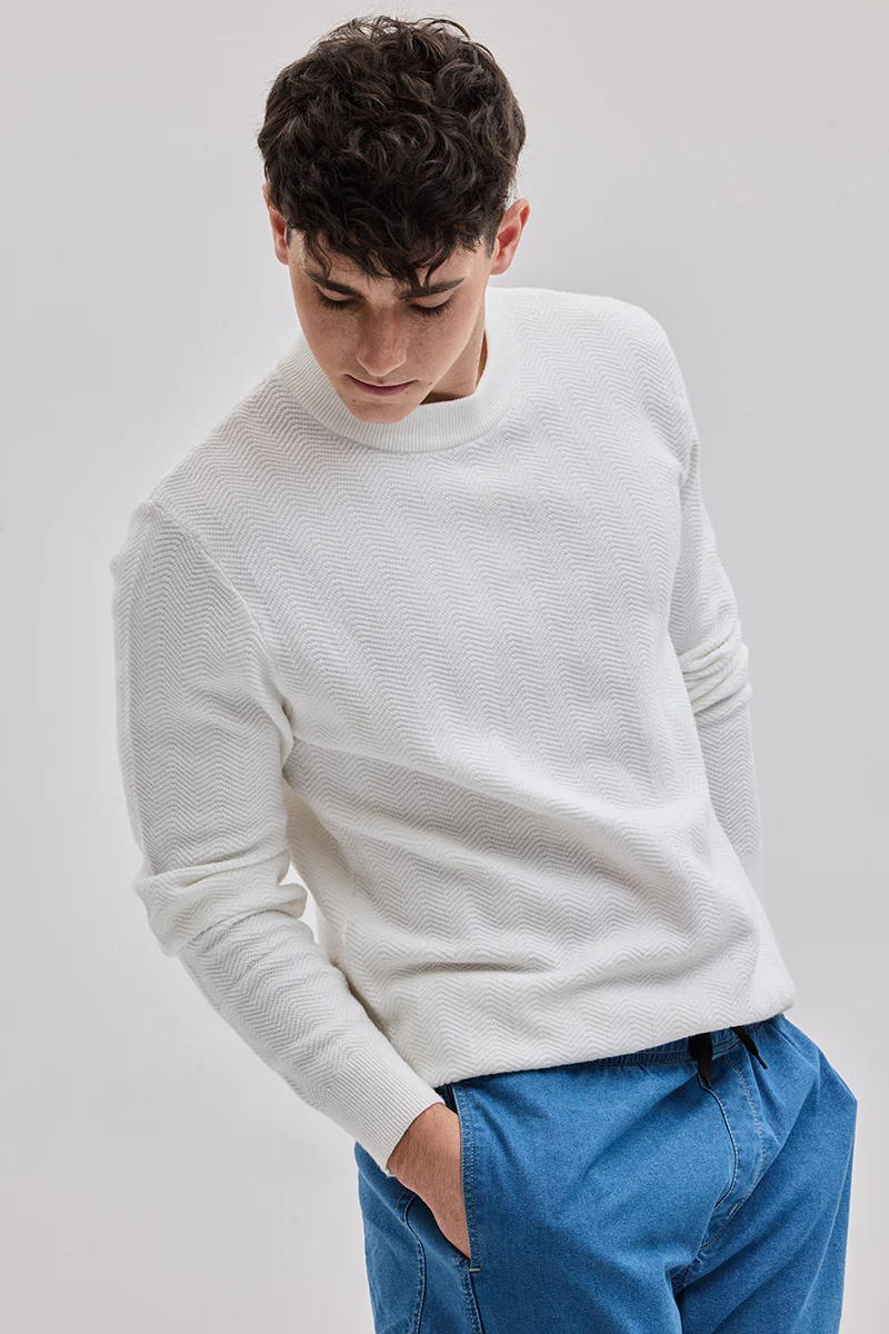 White Knitted Sweater 4 White Knitted Sweater