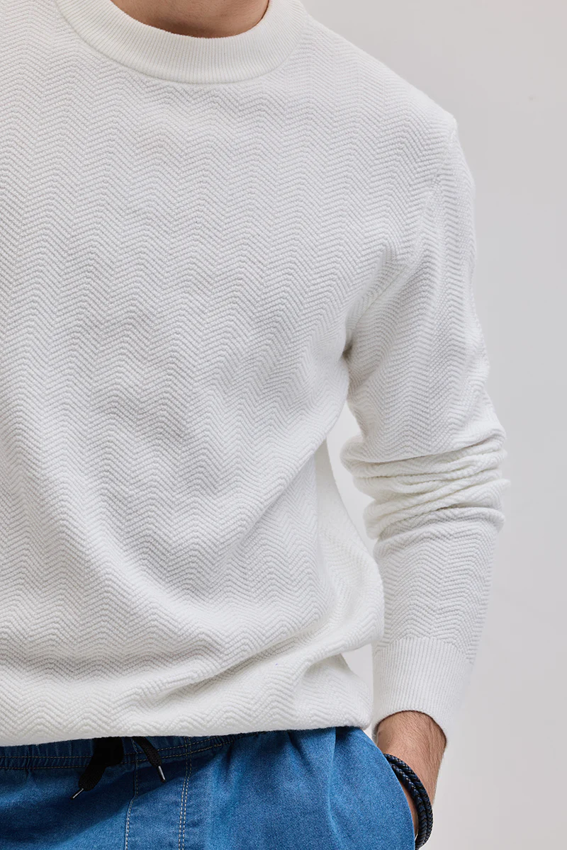 White Knitted Sweater 5 White Knitted Sweater