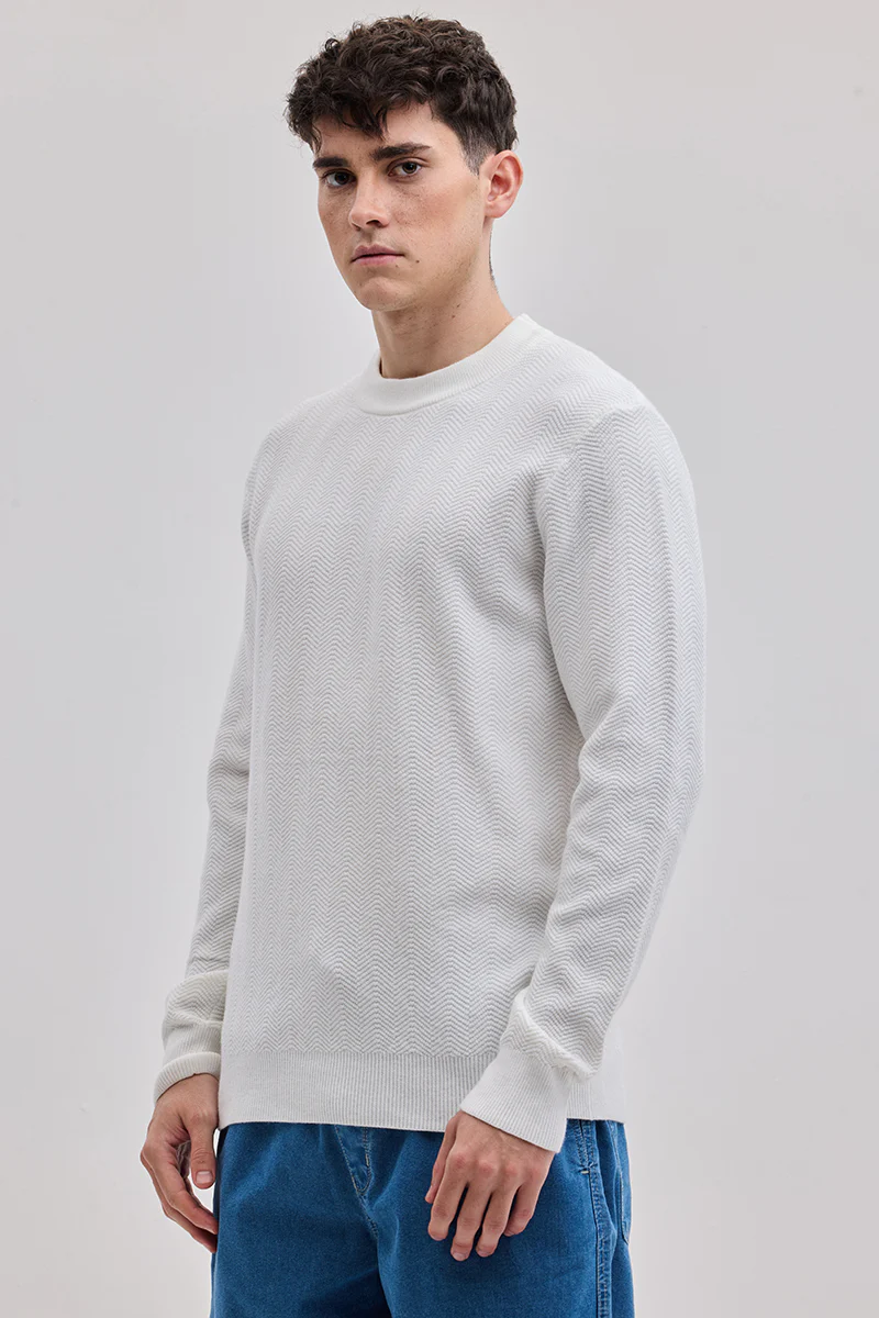 White Knitted Sweater 7 White Knitted Sweater
